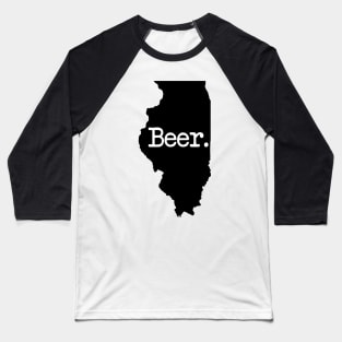 Illinois Beer IL Baseball T-Shirt